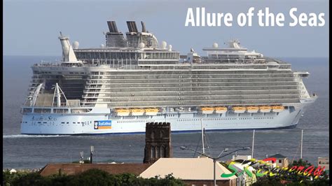 As of 2018, the oasis class ships were the largest passenger vessels ever in service, and allure is 50 millimetres (2.0 in) longer than her sister ship oasis of the seas. The Allure of the Seas (225,282 GT) departing Port Zante ...
