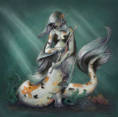 Koi Mermaid Coloured By Hayley On Deviantart