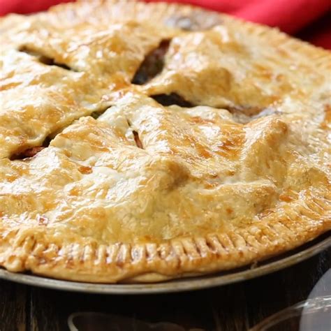 While the oven is heating, season the beef with salt and pepper. Beef Pot Pie Video | Recipe Video | Beef pot pie ...