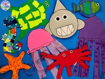Ocean Animal Crafts by Pocket of Preschool | Teachers Pay Teachers