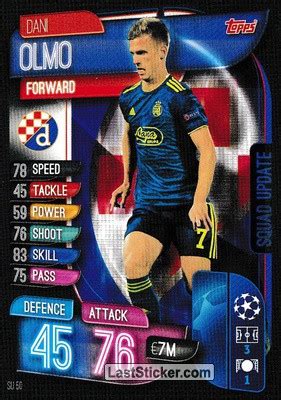 Dort ausgebildet zog es ihn anschließend im sommer 2014 zur zweiten mannschaft von dinamo zagreb. Card SU50: Dani Olmo - Topps UEFA Champions League 2019 ...
