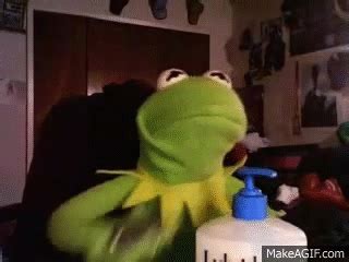 Share the best gifs now >>>. Kermit the Frog Reacts to 2girls1cup on Make a GIF