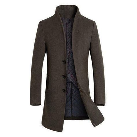 Mens wool overcoat mens camel overcoat mens black overcoat double breasted overcoat mens long overcoat mens tweed overcoat mens plaid overcoat double breasted overcoat mens plus size overcoat winter overcoat mens. Men's Coat Woolen Long Slim Fit Casual Thick Warm ...