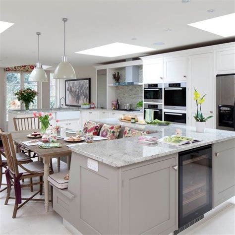 We plan to install a dishwasher in the kitchen island, so. 30 Kitchen Islands With Seating And Dining Areas - DigsDigs