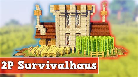 Wie baut man ein 2 Spieler Survival Haus in Minecraft 1.14 | Minecraft