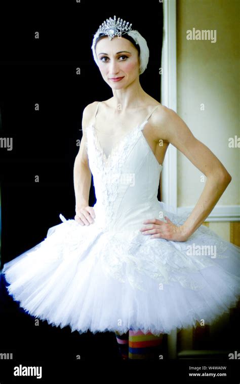 Ballerina In Her Dressing Room In Swan Lake Costume Stock Photo Alamy