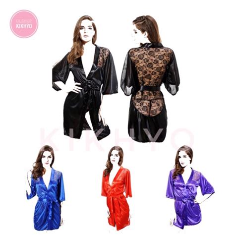 Untuk melihat detail lagu mandi baju transparan klik salah. Baju Tidur Lingerie Kimono Wanita Model Transparan No. 4 | Shopee Indonesia