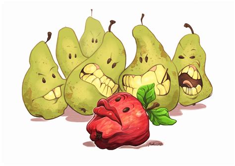 Envy Biting Pears By Fedde On Deviantart