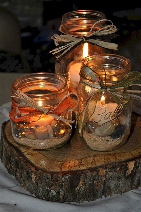 Diy Creative Rustic Chic Wedding Centerpieces Ideas