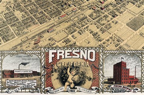 Old Map Of Fresno California 1901 Vintage Map Of Fresno Vintage Maps
