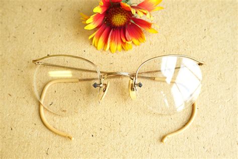 vintage eyeglasses 1920s spectacles rimless frames glasses etsy vintage eyeglasses rimless