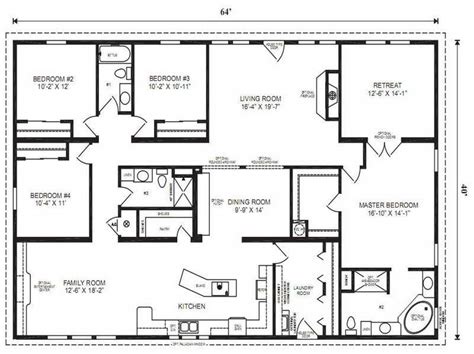 5 Bedroom Ranch Floor Plans Floorplansclick