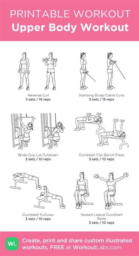 Upper Body Workout Gym Upper Body Workout For Women Gym Workout Plan
