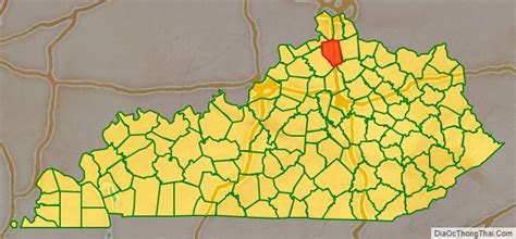 Map Of Grant County Kentucky