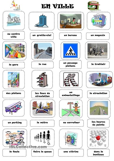 35 best FLE-Vocabulaire Ville / commerces images on Pinterest | French