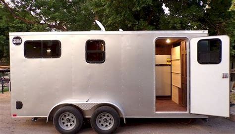 adorable camper trailers for a good camping expertise cargo trailer conversion cargo trailer