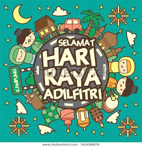 Hari raya puasa or hari raya aidilfitri, marks the end of ramadan and is considered the festival of gratitude to god and an occasion celebrated with families and loved ones. Hari Raya Aidilfitri Celebration Scene Greetings Stock ...