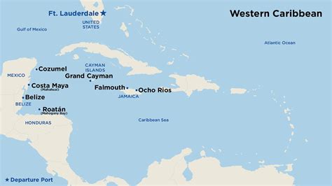 Western Caribbean Cruise Map | Living Room Design 2020
