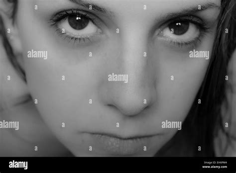 Woman Face Close Up Stock Photo Alamy