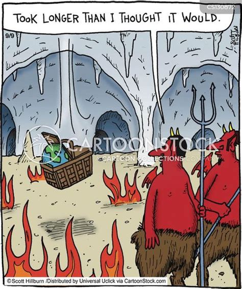 Flames Of Hell Cartoons And Comics Funny Pictures From Cartoonstock