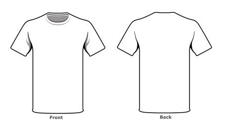 Download Blank tshirt template front back side in 2020 | T shirt ...