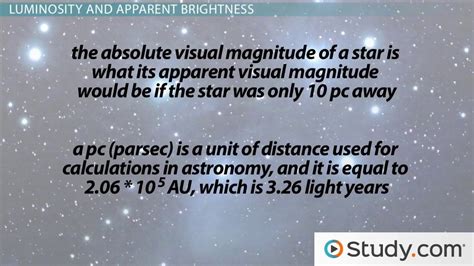 The Brightness Of Stars Video And Lesson Transcript