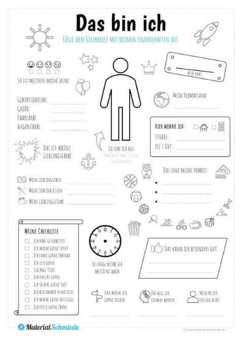 Steckbrief mit bildern zum hund: Vorlage Steckbrief Englisch : Als Abschluss In Englisch ...