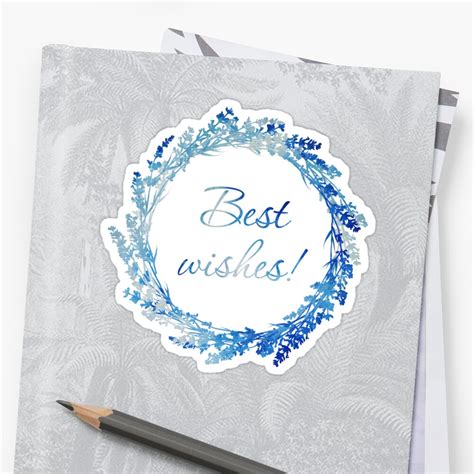 Best Wishes Sticker By Lidiebug Redbubble