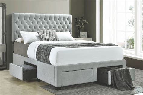 Choose from hydraulic gas lift storage bed, beds with drawers, sofa storage bed. Soledad Light Gray Upholstered Full Storage Platform Bed ...
