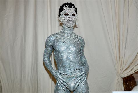 Lil Nas X Goes Nearly Naked And Covered In Crystals At 2023 Met Gala Photos Unmuted News
