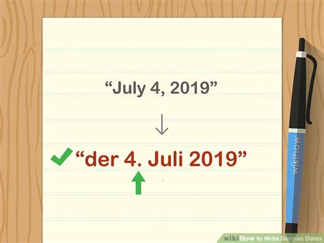3 Ways To Write German Dates Wikihow
