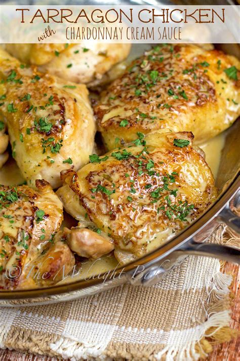 Chicken with tarragon and cream sauce is a classic and easy french dish that you will want to add to your dinner rotation. Tarragon Chicken with Chardonnay Cream Sauce - The ...