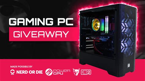Gaming Pc Giveaway Giveaway