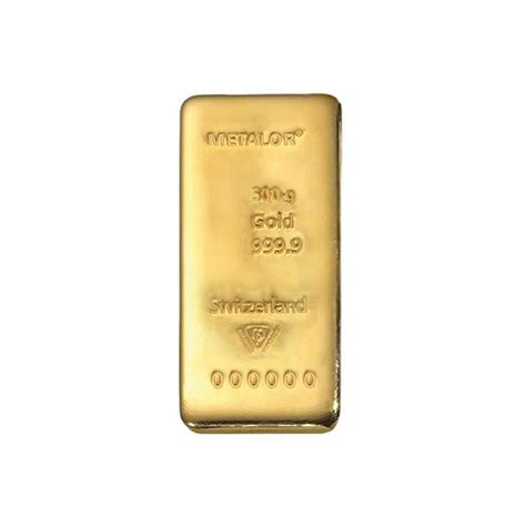 500 Gram Metalor Investment Gold Bar 9999 Gold Bank