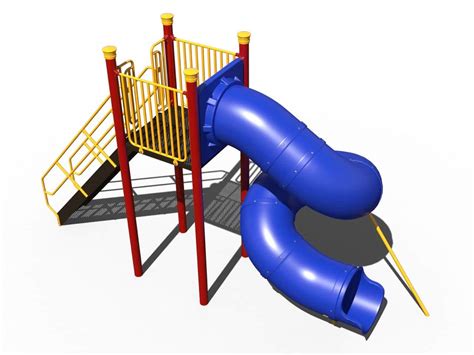 8 Foot Spiral Tube Slide Playground Equipment Pros