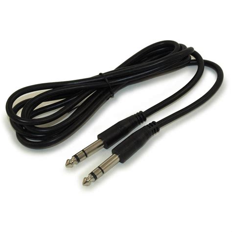 These types of audio jacks supports stereo sound and but doesn't supports. My Cable Mart - 6ft 1/4" Stereo TRS Phono Cable, Male to ...