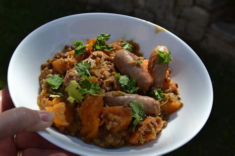 Cari de saucisses lentilles carottes potiron au cookeo Voici une