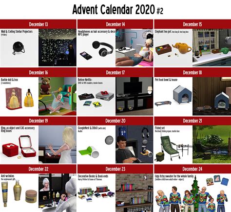 Aroundthesims Around The Sims 3 Advent Calendar Emily CC Finds