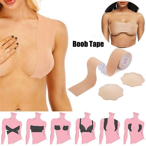 Girls Boob Tape Breast Lift Tape From A To Dd Cup And Plus Sizes Waterproof And Hypoallergenic