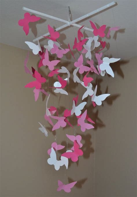 Pink Butterfly Hanging Decor Cheap And Cute For Girls Room On Etsy