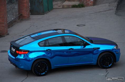 Release updates from the chrome team. BMW X6 M in Blue Chrome - autoevolution