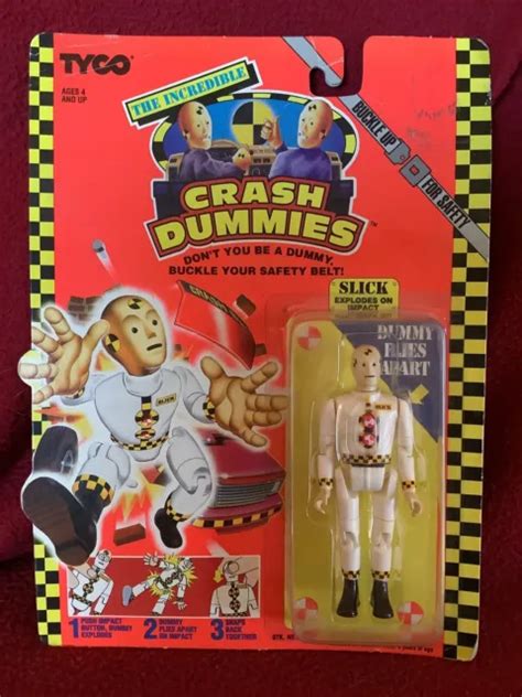 VINTAGE 1991 TYCO The Incredible Test Crash Dummies Slick New On Card