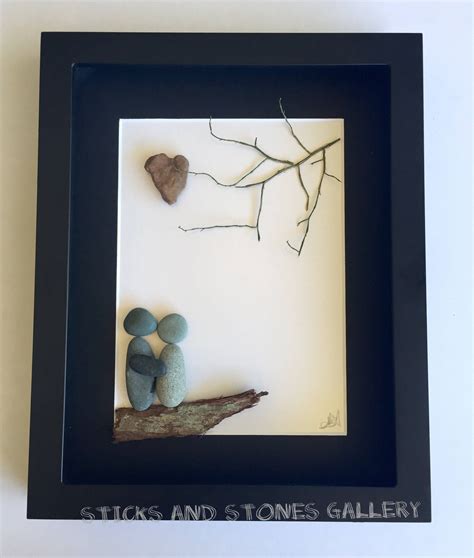 Reserved Engagement Pebble Art Engagement Gifts Pebble Art Etsy