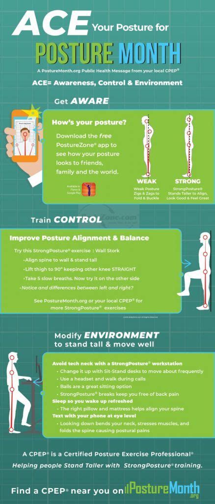 ace your posture posture month postures improve posture public health