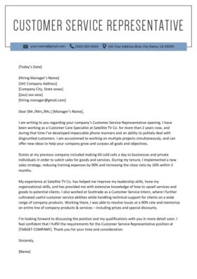 In your letter, reference your most relevant or exceptional qualifications to help employers see why you're a great fit for the role. Call Center Customer Service Cover Letter - 90+ Cover Letter
