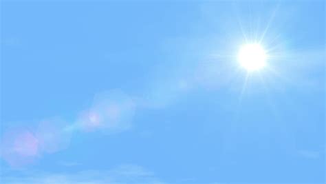 Stock Video Clip Of Sun On Blue Sky Lens Flare Background Shutterstock