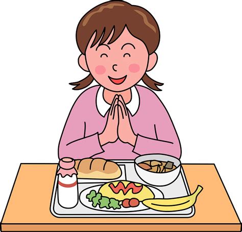 School Girl Is Eating Lunch Clipart Free Download Transparent Png