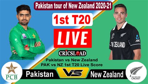 Pak Vs Nz 1st T20 Live Score New Zealand Vs Pakistan Match Today Online