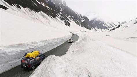 Snowfall in hill station manali and its upper reaches have thrown normal life completely out of gear as traffic, telecommunication links and supply of power and water remained disrupted. Manali-Leh highway reopened after five months - THE DAYAFTER