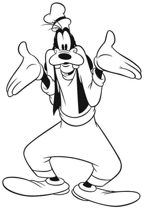More 100 images of different animals for children's creativity. Goofy cartoon coloring pages download and print for free